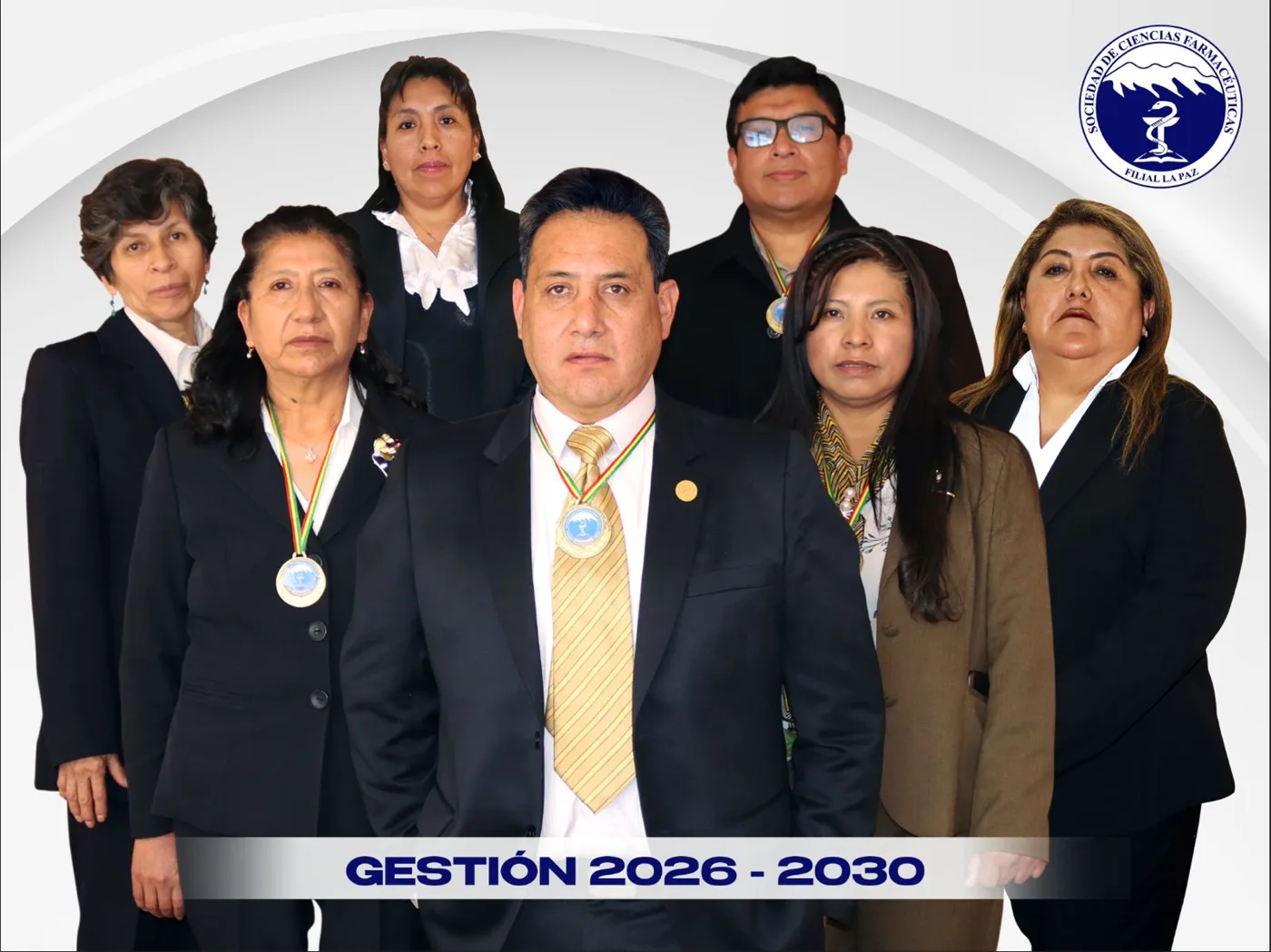 Directorio de la Sociedad de Ciencias Farmacéuticas Filial La Paz.